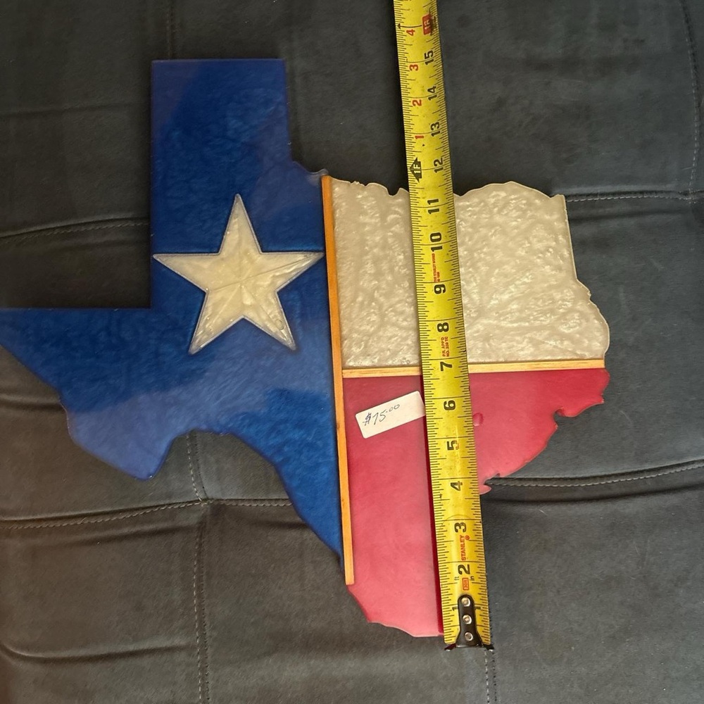 Texas Flag Wall Art - Blue, White & Red Texas Map Décor - Picture 4 of 4